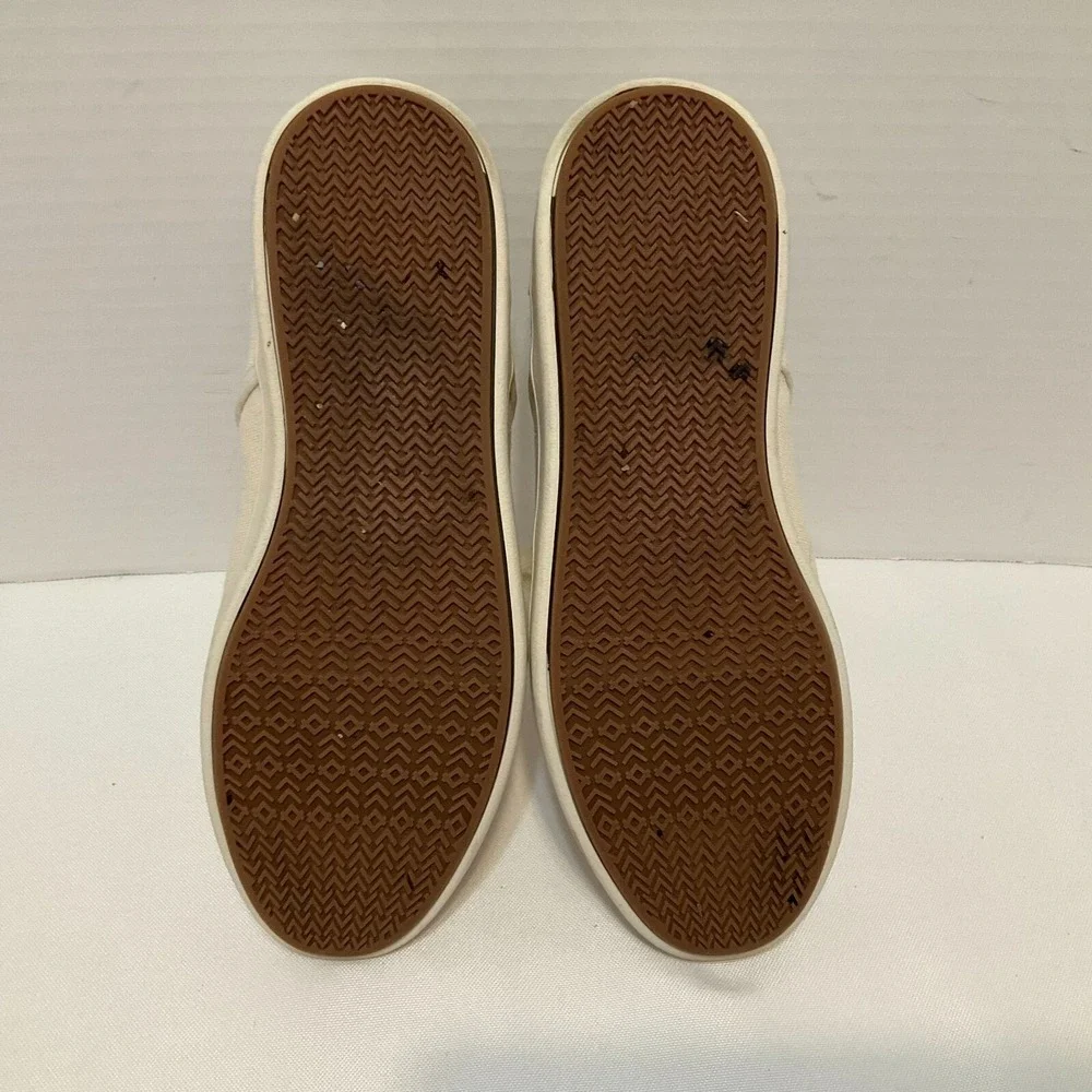 Steve Madden Fenta Men's Cream Lace Up Low‎ Top Fabric Upper Sneakers Size 7M